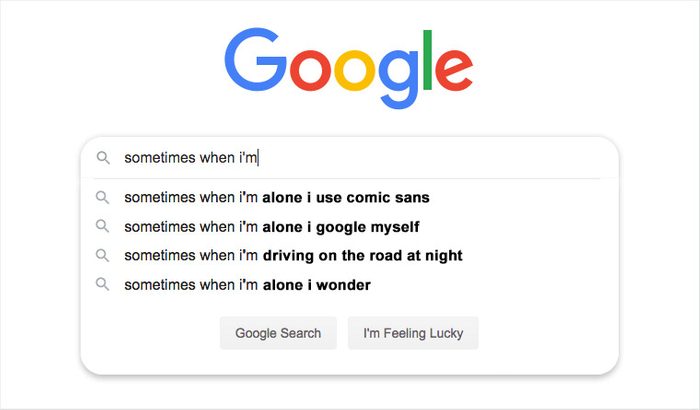 google seach auto fill suggestions
