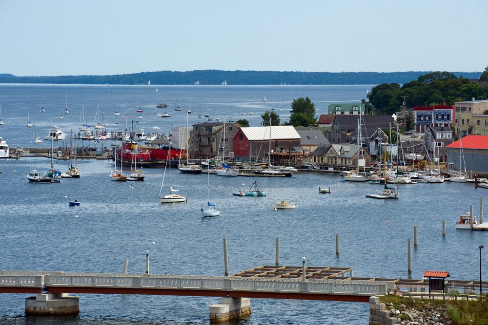 Coastal town of Belfast, Maine