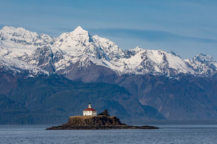 The Eldred Rock Lighthouse is an historic octagonal lighthouse adjacent to the Lynn Canal, Haines, Alaska.