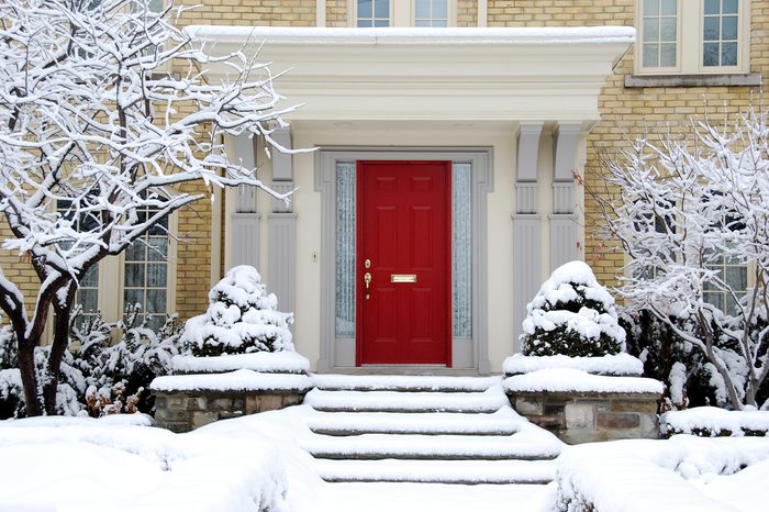 house in winter