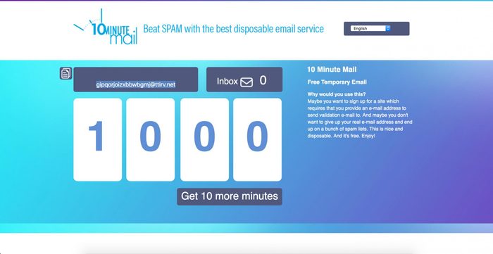 10minutemail