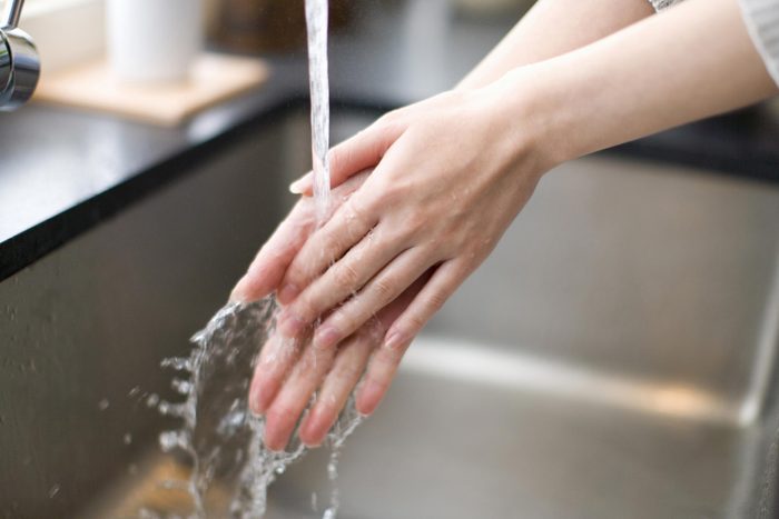 wash hands
