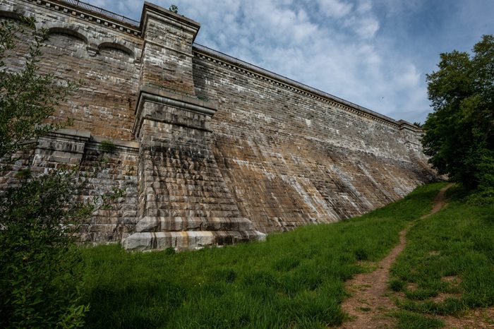 Croton Gorge Park and New Croton Dam, Croton-on-Hudson, New York, USA