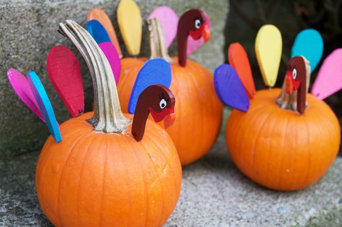 Turkey Pumpkin Decoration
