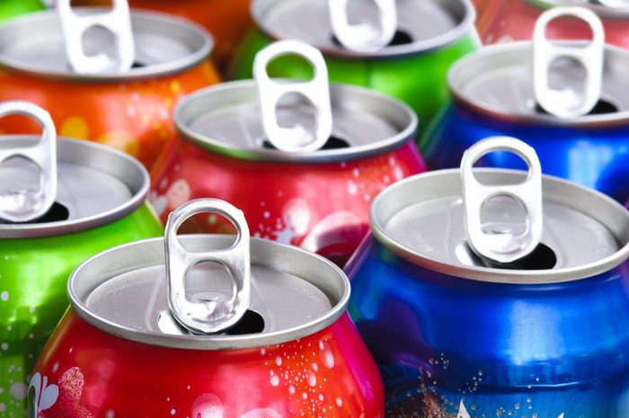 Empty cans background