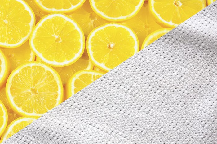 things to clean with lemons white fabric