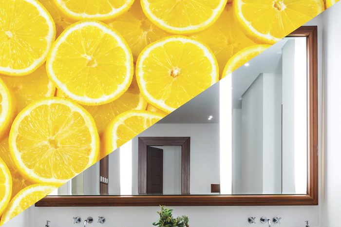 things clean with lemon mirror
