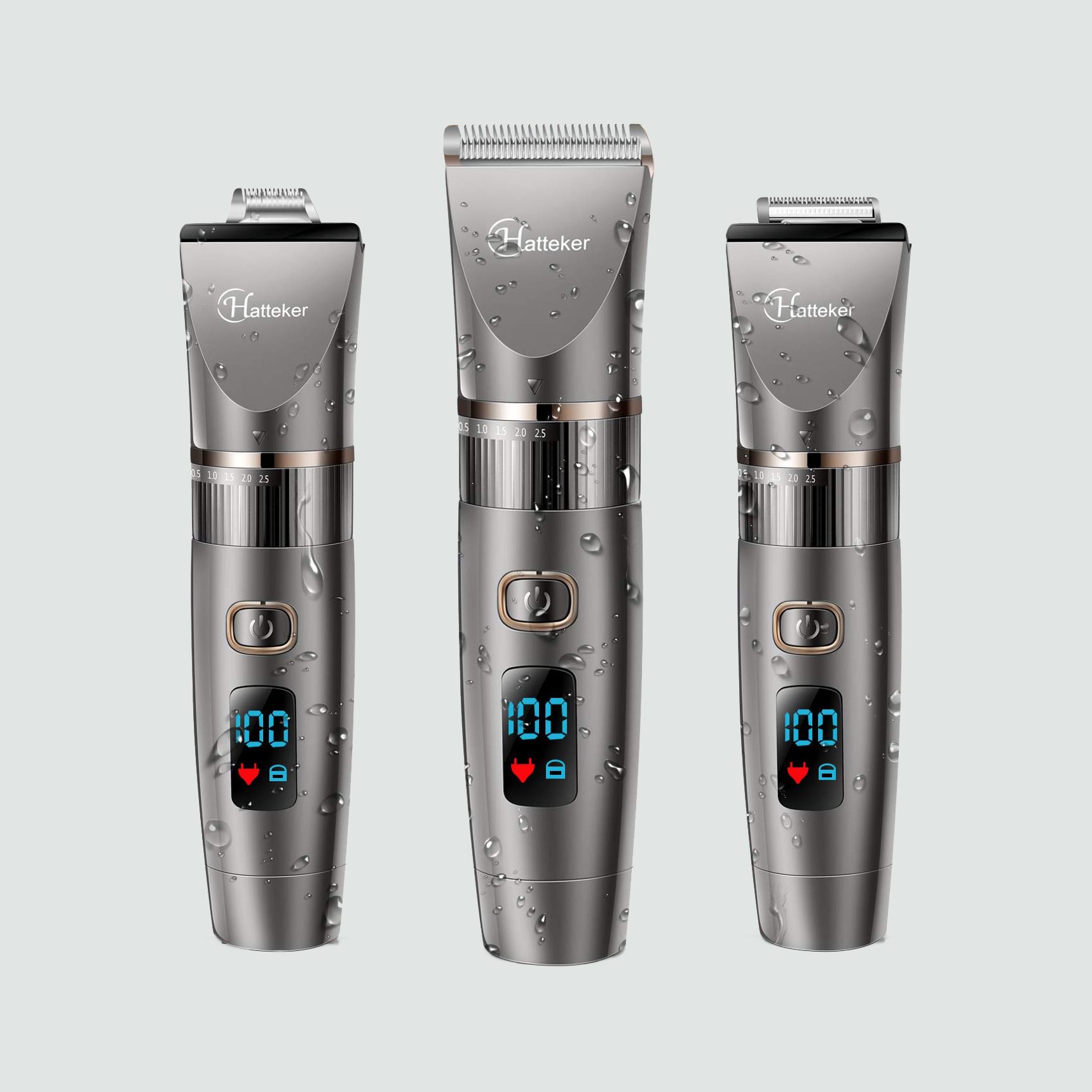 Hatteker Mens Beard Trimmer Cordless Hair Trimmer 