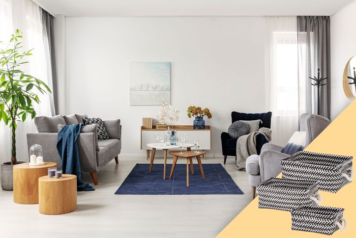 living room with suggested product