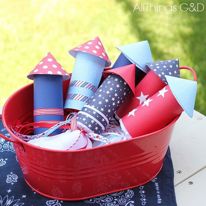 Fourth Of July Candy Rockets