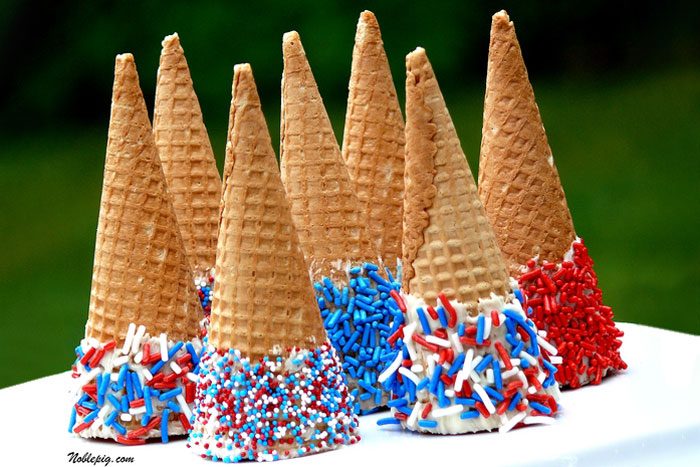 Patriotic Sprinkle Cones
