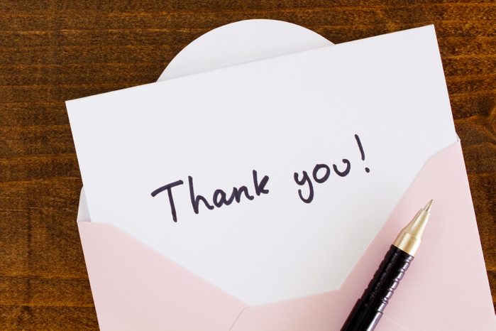 thank you card