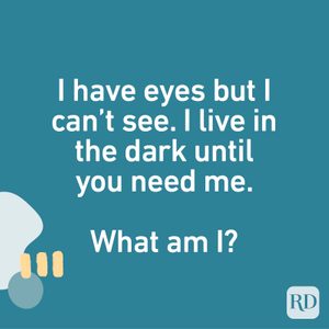 Text asks a riddle: 