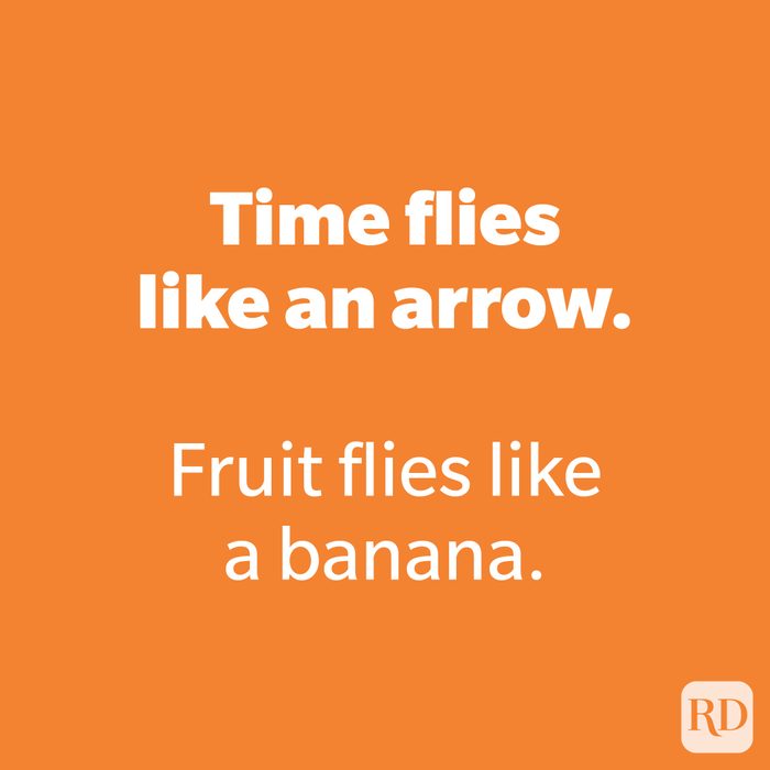 Time flies like an arrow.