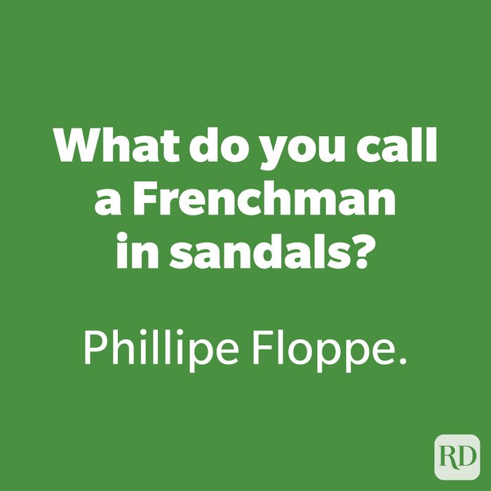 What do you call a Frenchman in sandals? 53