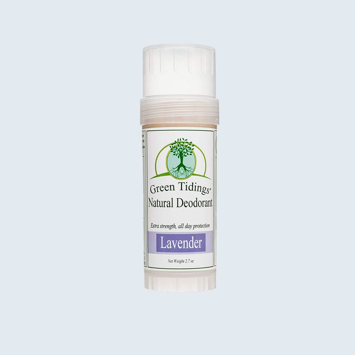 Deodorant stick, labeled 