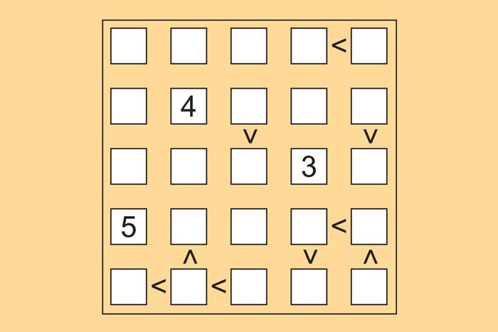 Brain teaser #22: Futoshiki