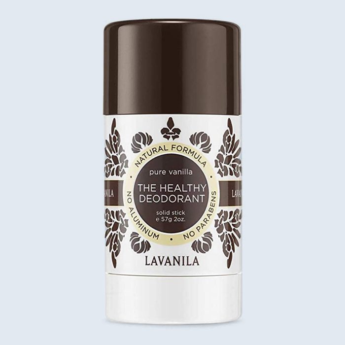 Deodorant stick labeled 