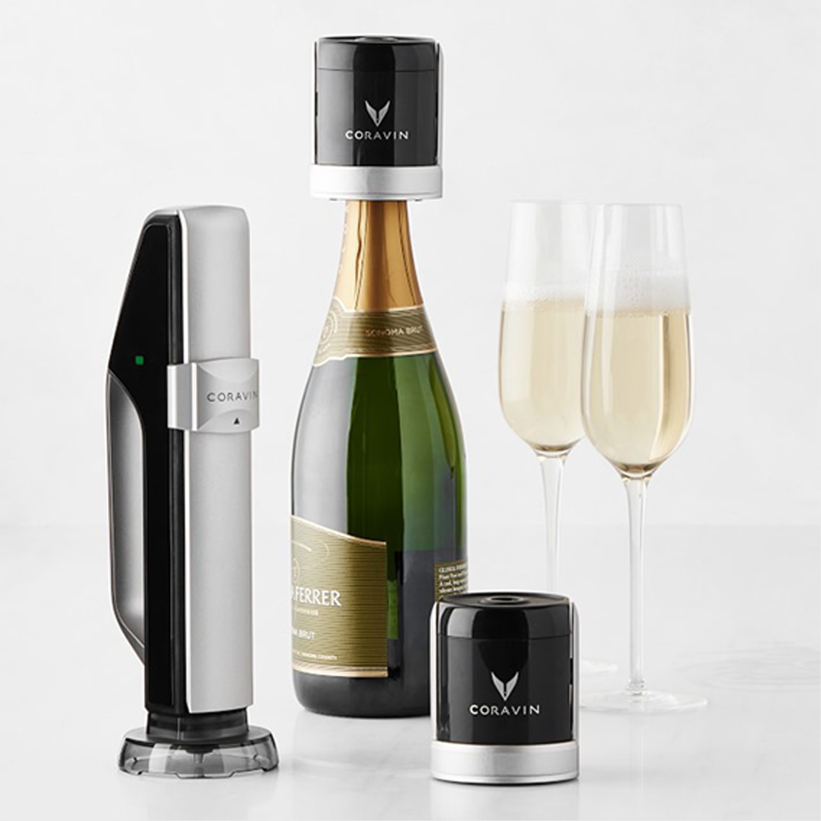 Coravin Sparkling Wine Preservation System Via Williams Sonoma