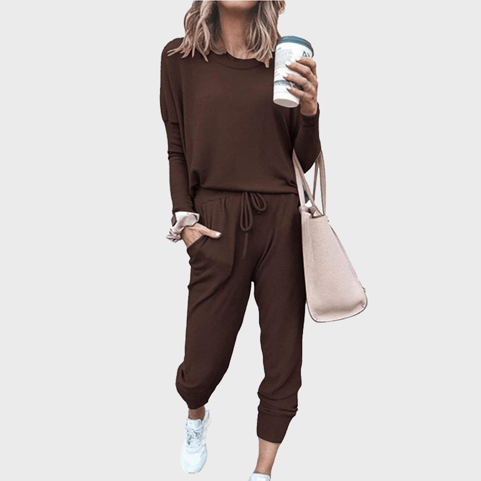 Prettygarden Womens Solid Color Two Piece Outfit Long Sleeve Ecomm Via Amazon.com