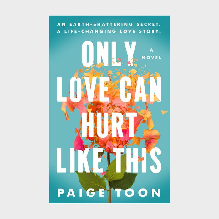 A vibrant flower disintegrates, petals flying against a turquoise background. Bold white text reads, 