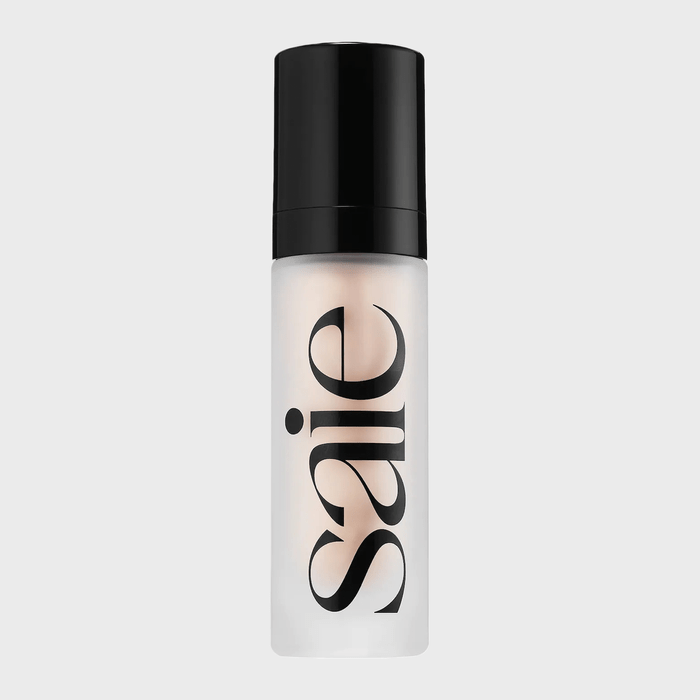 Frosted bottle stands upright, displaying 