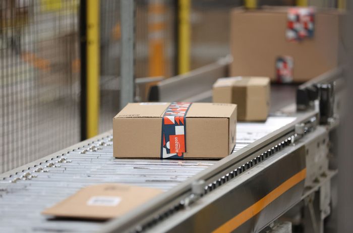 Amazon Fulfillment Centre Gets Busy For Black Friday Preparation