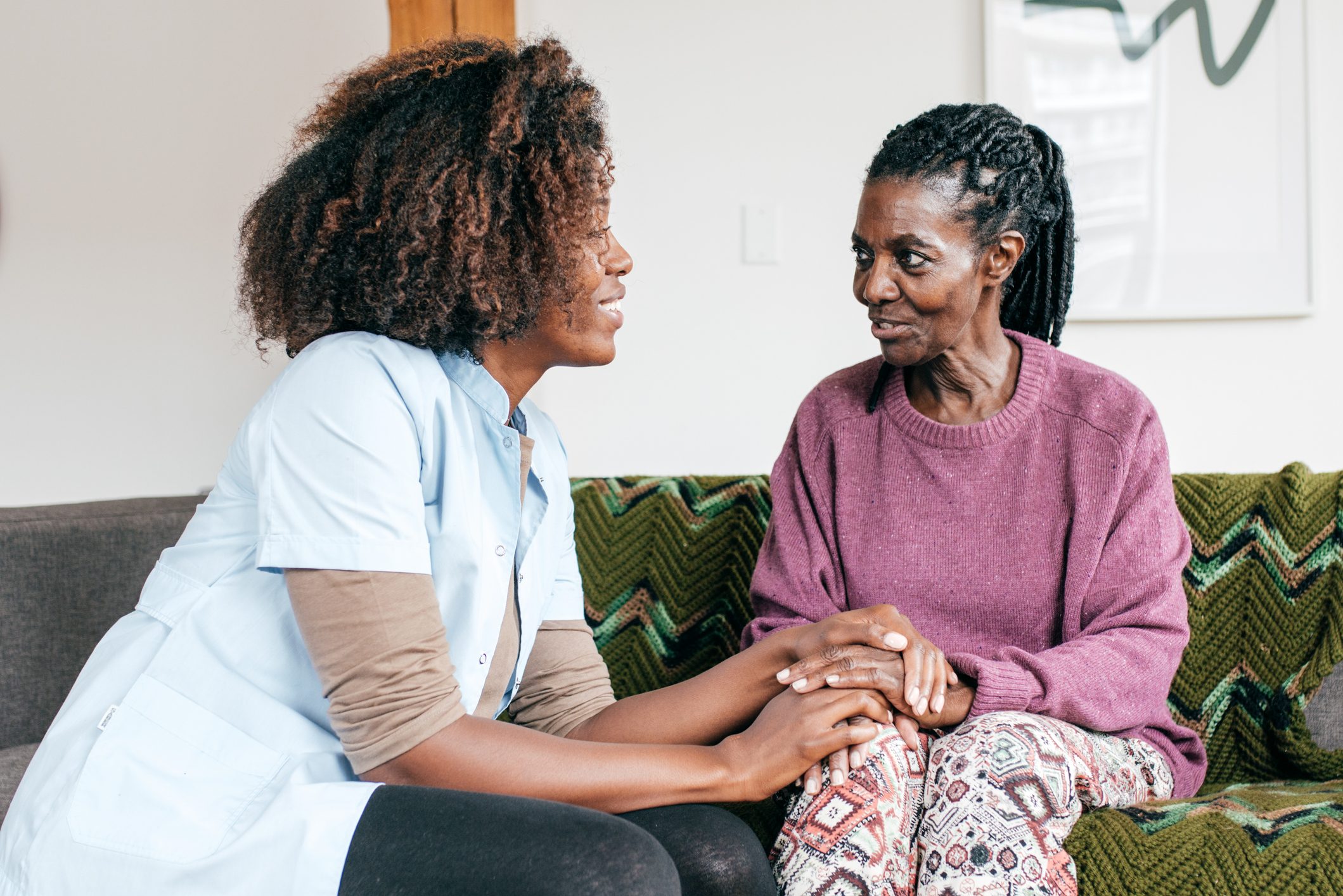 Caregiver in a retirement home
