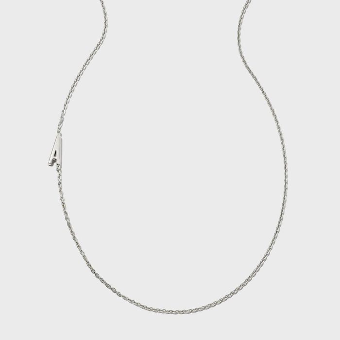Necklace featuring the letter 