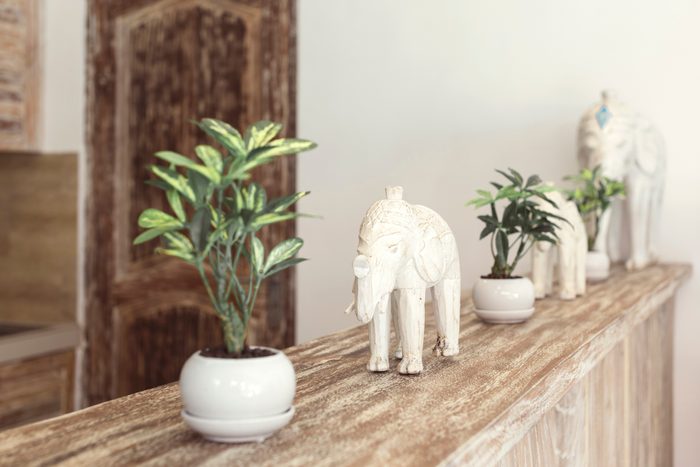 Figures of elephants