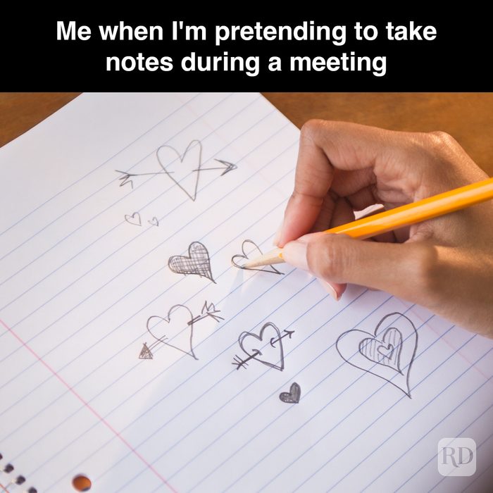 18 Me When I'm Pretending To Take Notes During A Meeting Gettyimages 155771048