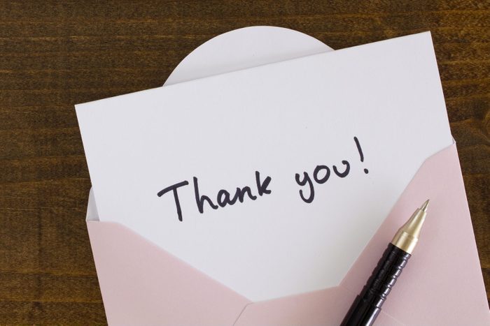 Thank you card