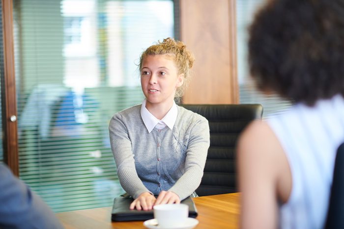 office job applicant