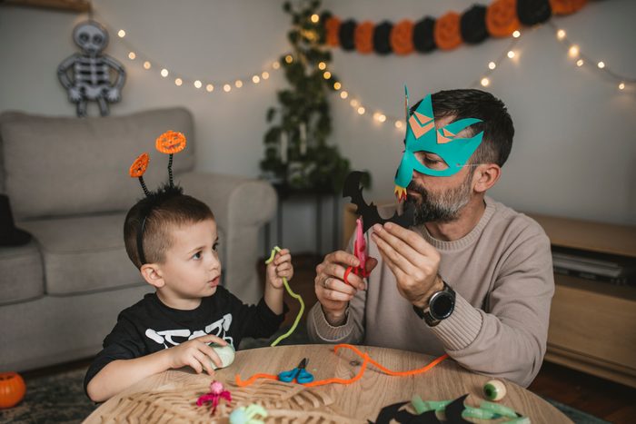 Preparing for Halloween at home