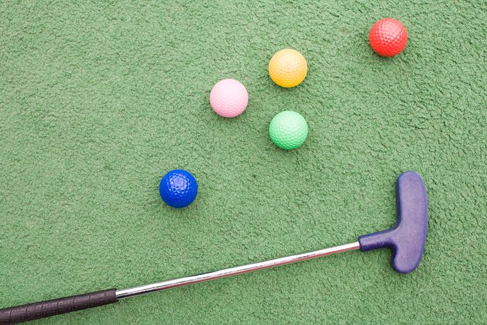 Golf club and golf balls