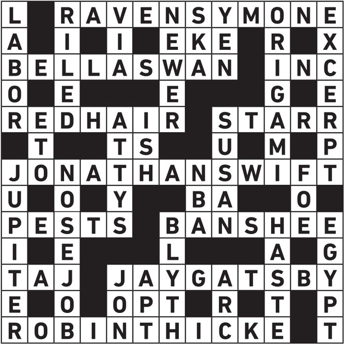 June 2023 Printable Crossword Answer 1