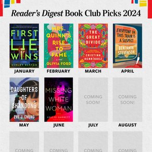Book covers displayed monthly for 