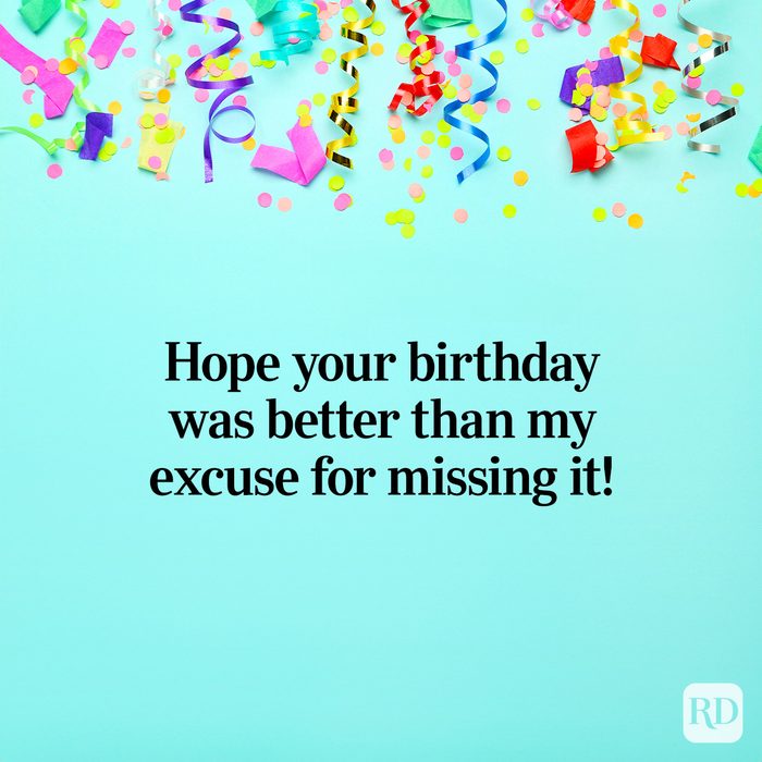 Funny Belated Birthday Wishes