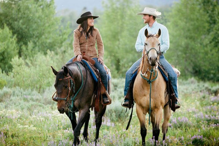 110 Romantic And Fun Date Ideas To Spark A Connection - couples go for horseback riding
