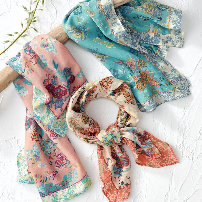 Embroidered Cotton Neckerchief